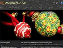 Tablet Screenshot of ancient-beadart.com